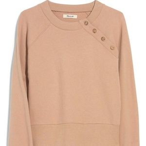 NWT Madewell Button Detail Sweatshirt